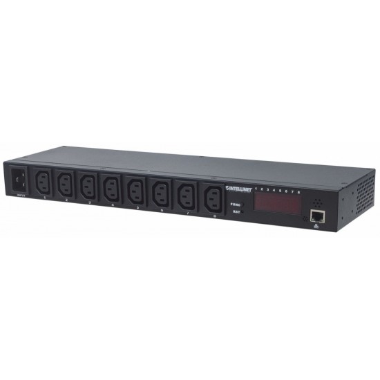 Listwa zasilajaca rack 19 1U 110V-250V/16A 8 gniazd C13 zarządzalna IP Listwa zasilajaca rack 19 1U 110V-250V/16A 8 gniazd C13 zarządzalna IP