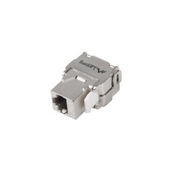 Moduł keystone gniazdo beznarzędziowy RJ45 - LSA FTP kat.6 180 stopni do puszki montażowej 