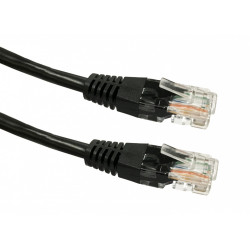 Patchcord kategoria 6 RJ45 UTP 3m czarny