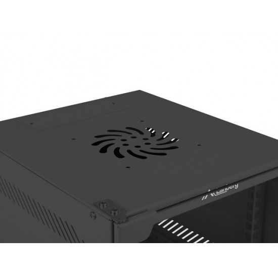 Szafa wisząca 10 cali 6U 280x310mm czarna 