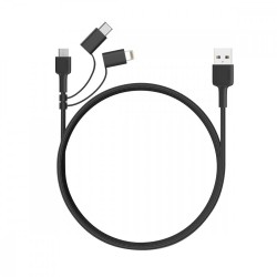 CB-BAL5 3w1 ultraszybki nylonowy kabel Quick Charge micro USB | USB C | Lightning | 1.2m  CB-BAL5 3w1 ultraszybki nylonowy kabel Quick Charge micro USB | USB C | Lightning | 1.2m