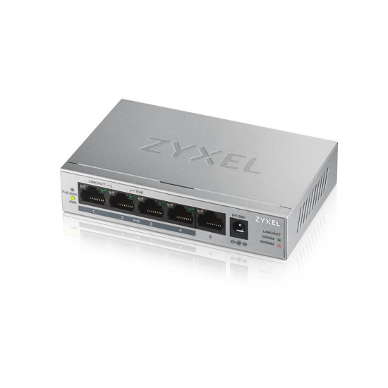 Przełącznik GS1005-HP 5 Port Gigabit PoE+ unmanaged desktop 60W Przełącznik GS1005-HP 5 Port Gigabit PoE+ unmanaged desktop 60W