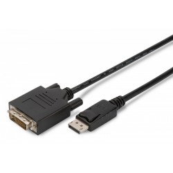 Kabel DisplayPort z zatrzaskiem 1080p 60Hz FHD Typ DP/DVI-D (24+1) M/M 2m