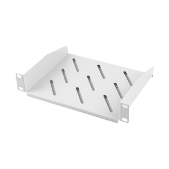 Półka do szaf 10 cali 1U 254x180mm szara 