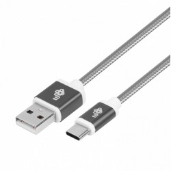 Kabel USB-USB C 1.5m szary sznurek Kabel USB-USB C 1.5m szary sznurek