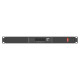 Panel wentylacyjny LCD poziomy 1U z termostatem do szaf, 19 cali, 4 wentylatory, 230V, czarny 