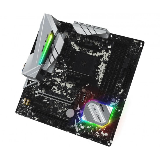 Płyta główna B450M Steel Legend AM4 4DDR4 HDMI/DP uATX