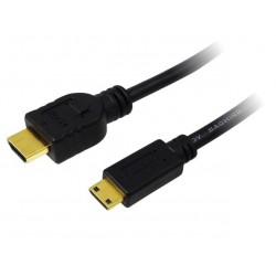 Kabel HDMI - mini HDMI dl.1,5m pozłacany Kabel HDMI - mini HDMI dl.1,5m pozłacany