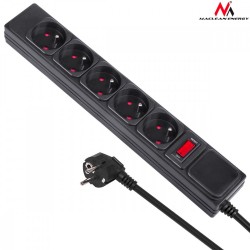 Listwa zasilająca, 5 gniazd z wyłącznikiem MCE219 