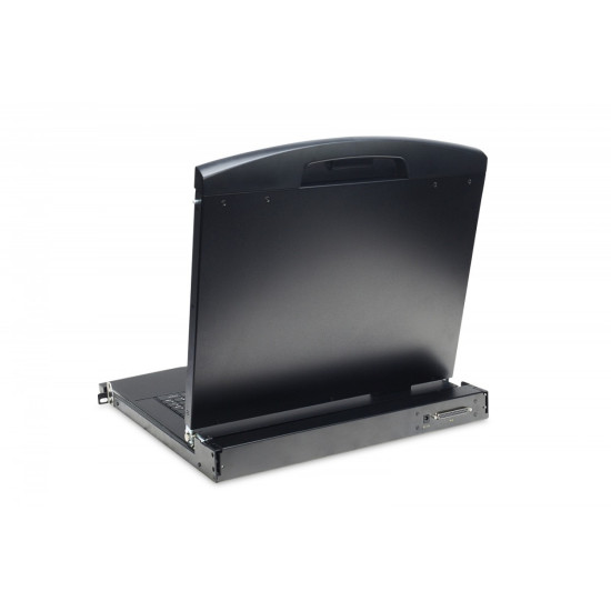 Konsola 19 LCD z touchpad KVM 8 portów 1U komplet kabli (8xDS-19231) klawiatura US