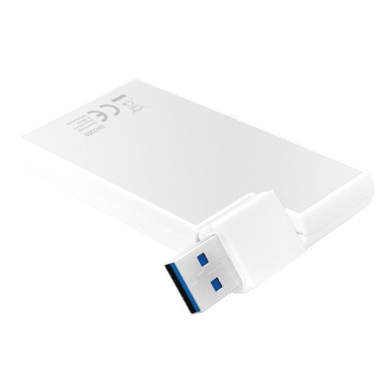 Hub 4xUSB3.0, OTG, srebrny 