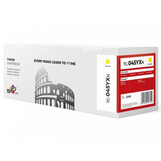 Toner do Canon LBP 610C 045H TC-045YXN YE 100% nowy