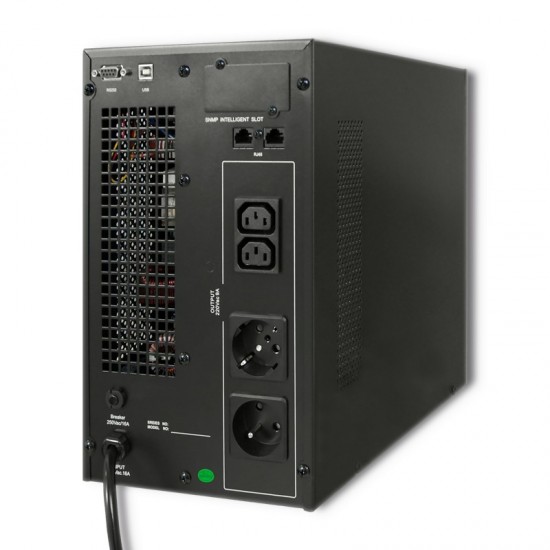 Zasilacz awaryjny UPS, on-line, czysta fala sinusoidalna, 3KVA, 2.4W, LCD, USB