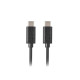 Kabel USB-C M/M 2.0 1m czarny 