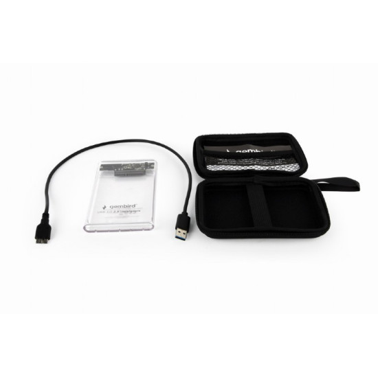 Obudowa zewnętrzna 2.5 USB 3.0 przezroczysta