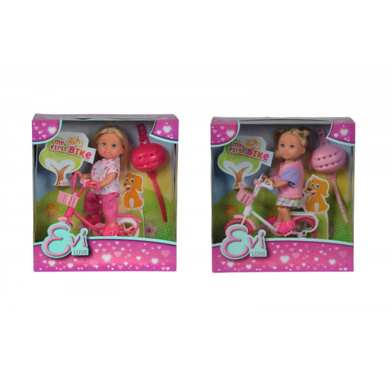 Lalka EVI na rowerze górskim