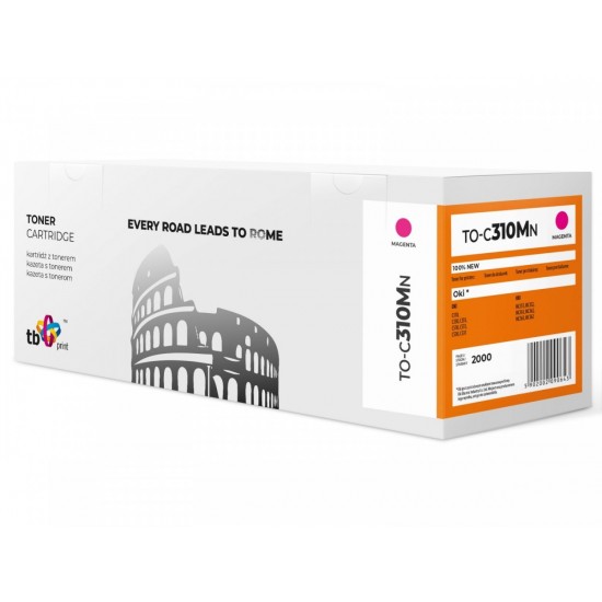 Toner do OKI C310 TO-C310MN magenta 100% nowy