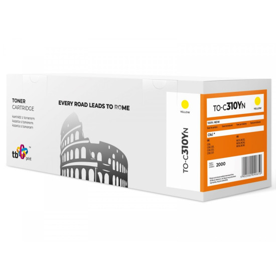 Toner do OKI C310 TO-C310YN żółty 100% nowy