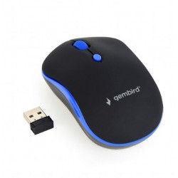 Bezprzewodowa mysz optyczna czarno-niebieska