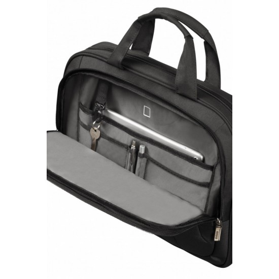 Torba na laptopa AT WORK 15.6 czarno-pomarańczowa