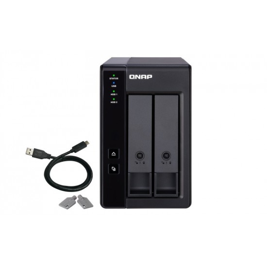 2-wnękowa obudowa rozszerzająca RAID TR-002 z USB3.1 Gen.2 