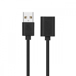 Kabel USB AM-AF 1.8 m przedłużacz czarny Kabel USB AM-AF 1.8 m przedłużacz czarny