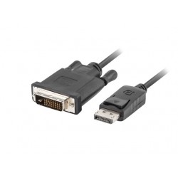 Kabel DisplayPort v1.2 DVI-D(24+1) 1.8M czarny                  CA-DPDV-10CU-0018-BK