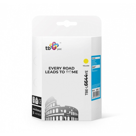 Tusz do Epson L100/110/200/210/3xx/550 TBE-L6644YE YE