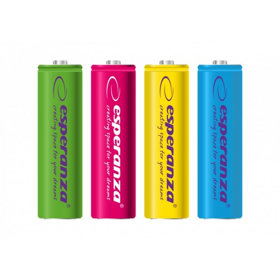 Akumulatory AA 2000mAh 4szt. mix kolorów