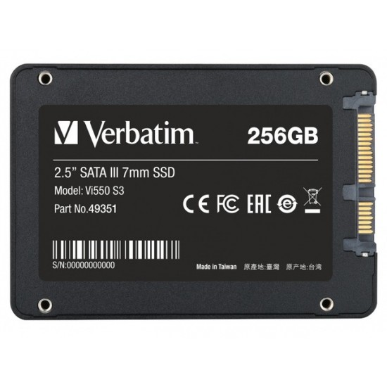 Dysk SSD wewnętrzny 256GB 2,5cala VI550 S3 SATA III czarny 