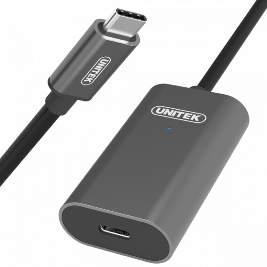 Przedłużacz aktywny USB Typ-C 3.1, 5m, M/F; U305A 