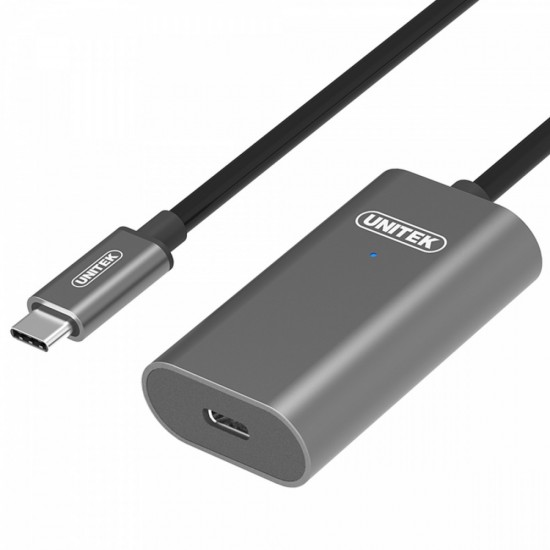 Przedłużacz aktywny USB Typ-C 3.1, 5m, M/F; U305A 