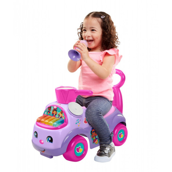 Jeździk Fisher Price Muzyczna Parada fioletowy