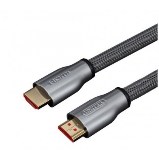 Kabel HDMI M/M 10m, v2.0, oplot, złoty, Y-C142RGY 