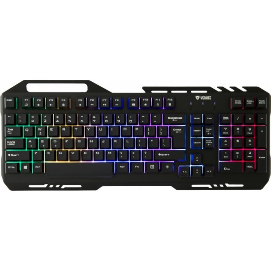 Klawiatura YKB 3200 SHADOW metalowa, podświetlenie LED