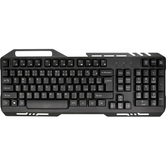 Klawiatura YKB 3200 SHADOW metalowa, podświetlenie LED