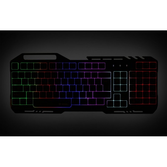 Klawiatura YKB 3200 SHADOW metalowa, podświetlenie LED