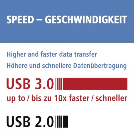 Czytnik kart SD/microSD USB 3.0 srebrny Czytnik kart SD/microSD USB 3.0 srebrny