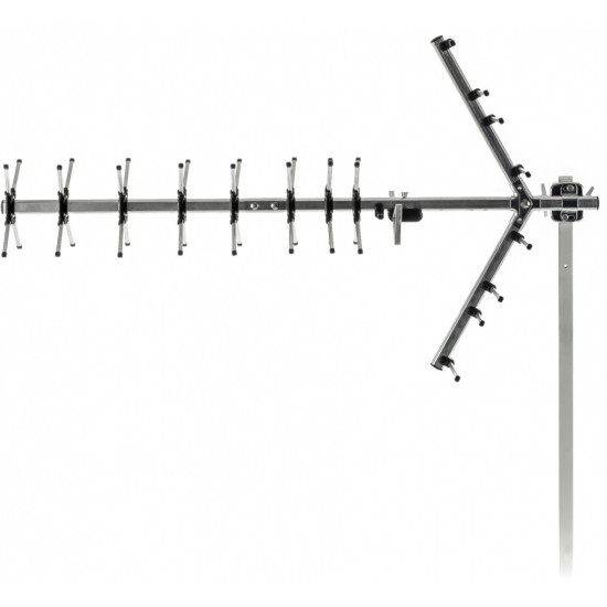 Antena zewnętrzna SDA 611 DVB-T2/T Zysk 12dB,Imp 75OHm, 4G LTE