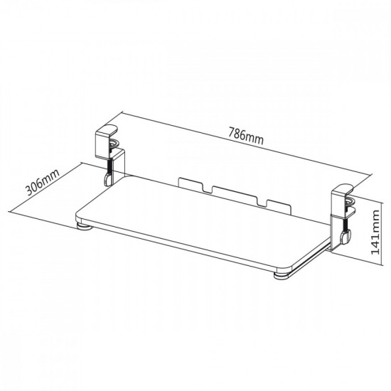 Uchwyt Na Klawiature Podbiurkowy MC-839 