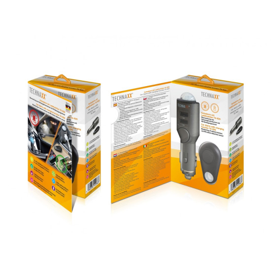 Alarm samochodowy z ładowarką USB 2 porty TX-100