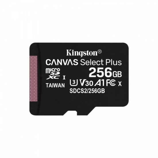 Karta pamięci microSD 256GB Canvas Select Plus 100/85MB/s Adapter Karta pamięci microSD 256GB Canvas Select Plus 100/85MB/s Adapter