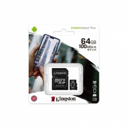 Karta pamięci microSD  64GB Canvas Select Plus 100MB/s Adapter 