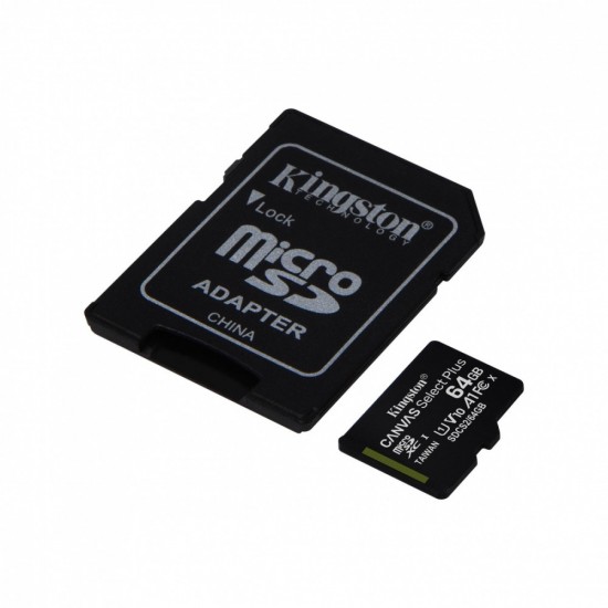 Karta pamięci microSD  64GB Canvas Select Plus 100MB/s Adapter 
