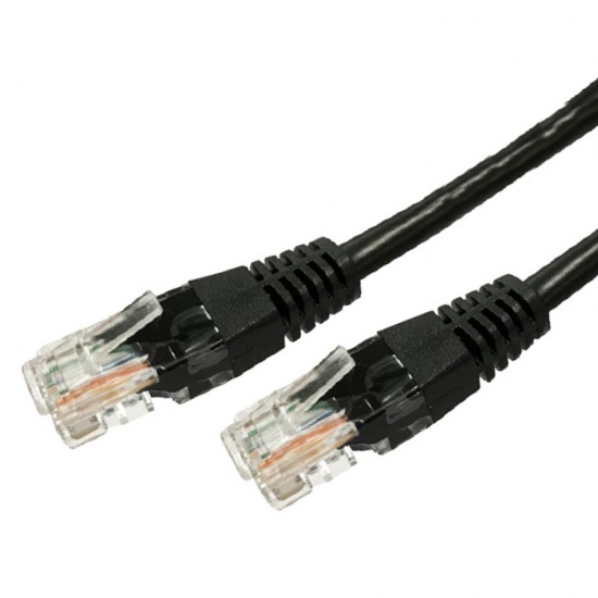 Kabel sieciowy LAN Patchcord kat.6 RJ45 UTP 10m. czarny 