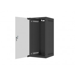 Szafa wisząca 10' 12U 280x310 czarna FLAT PACK 