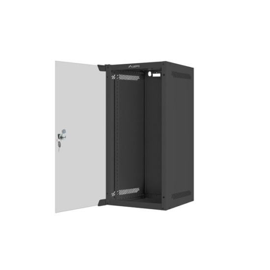 Szafa wisząca 10' 12U 280x310 czarna FLAT PACK 