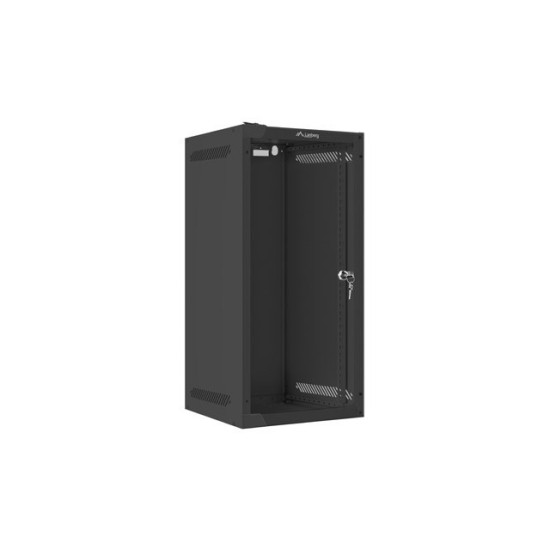 Szafa wisząca 10' 12U 280x310 czarna FLAT PACK 