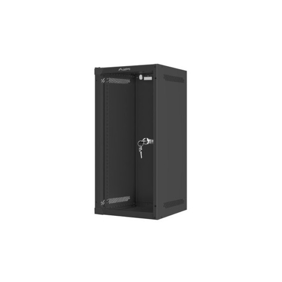 Szafa wisząca 10' 12U 280x310 czarna FLAT PACK 
