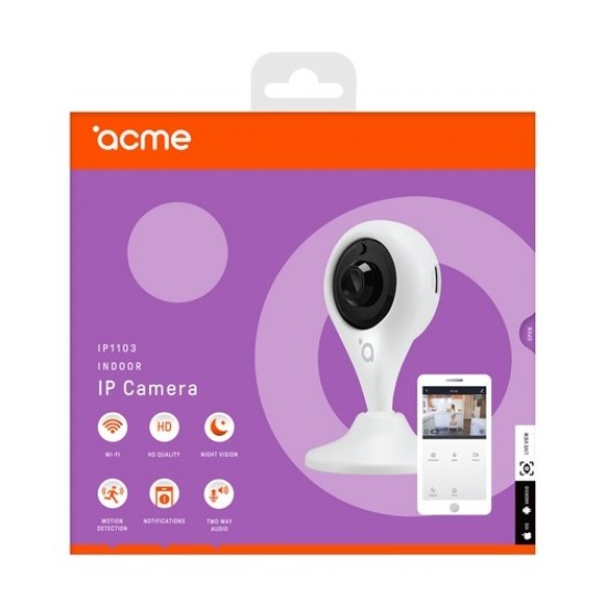 Kamera IP bezprzewodowa 720p biała IP1103 Kamera IP bezprzewodowa 720p biała IP1103